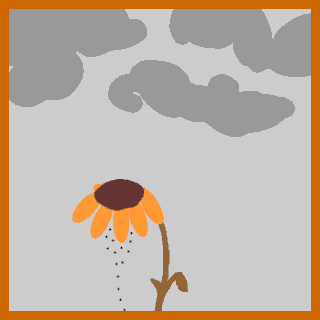 Fall flower dropping seeds